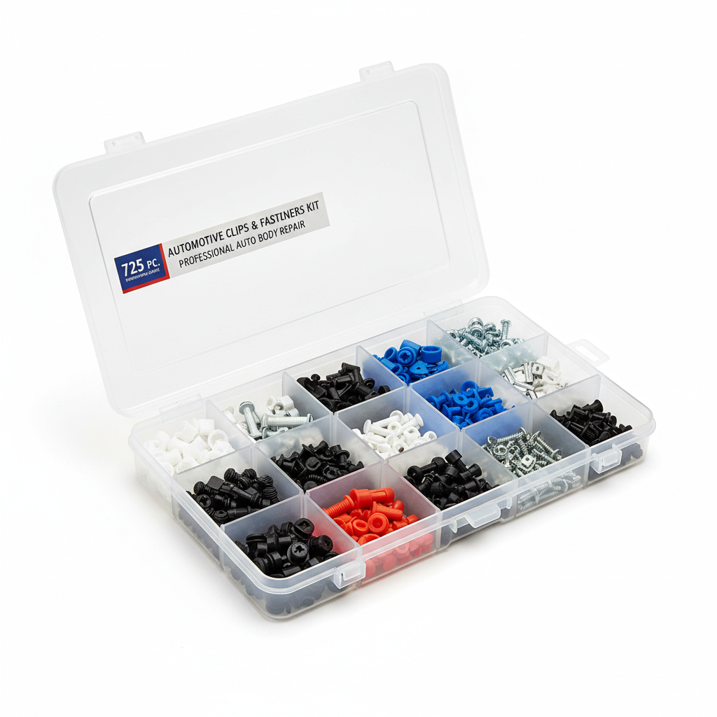 Kit 725 Clips Pare-chocs et Fixations Plastique Automobile