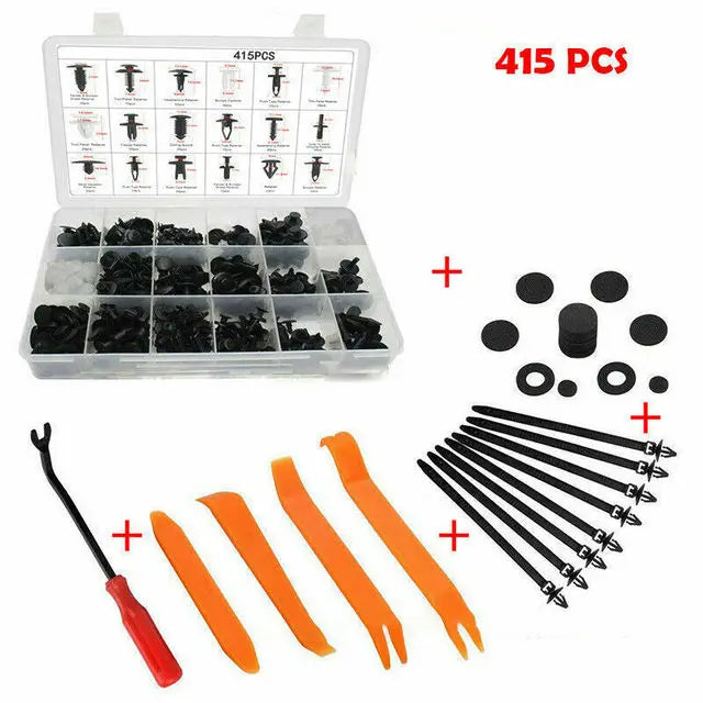 725 Clips Pare-chocs Auto - Kit Fixations Plastique Universel Toyota GM Ford Honda