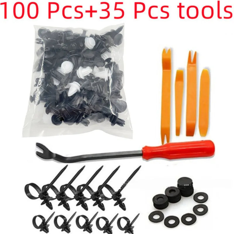 725 Clips Pare-chocs Auto - Kit Fixations Plastique Universel Toyota GM Ford Honda