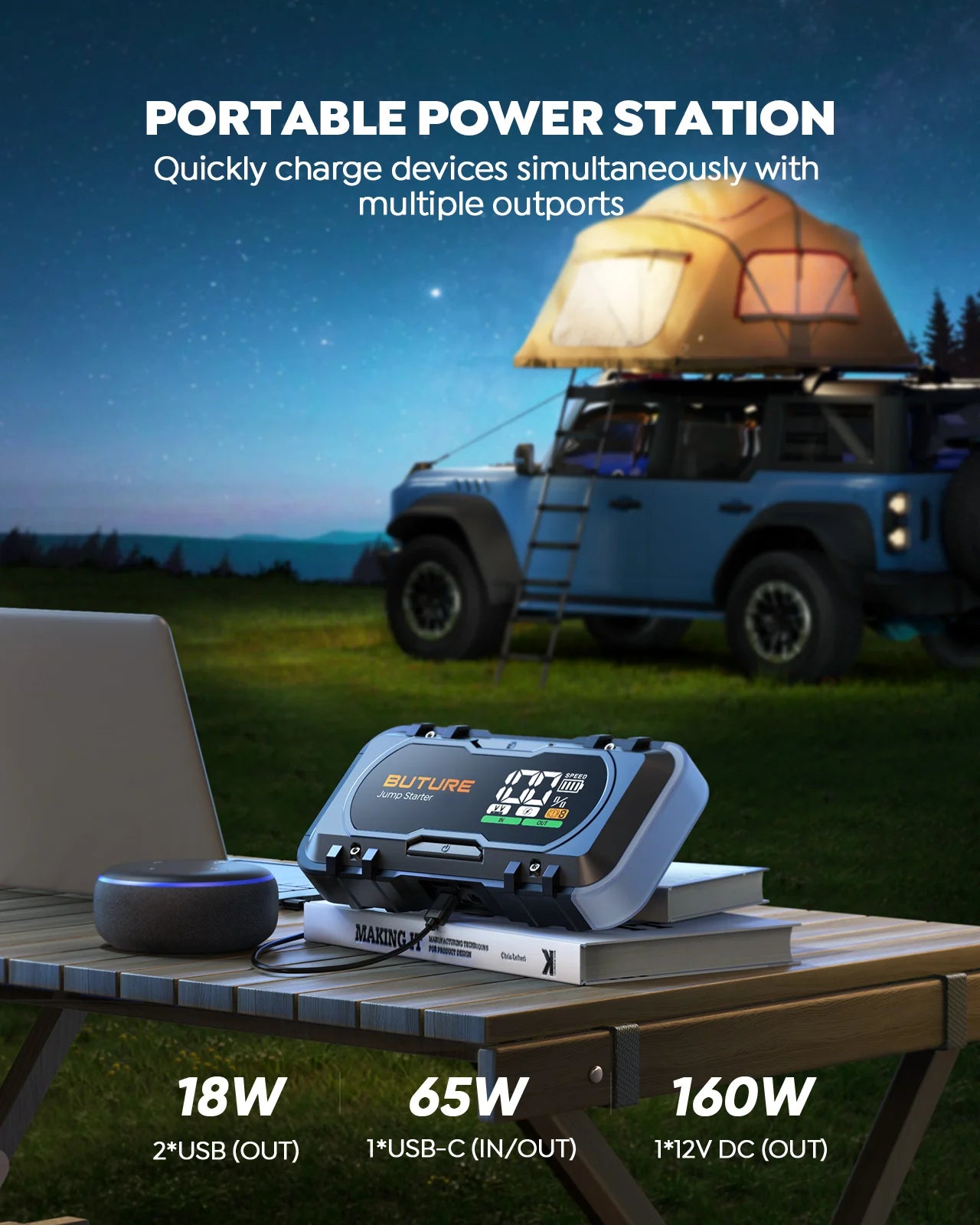 Démarreur de secour mini Booster ( 6000 A) livraison rapide france.