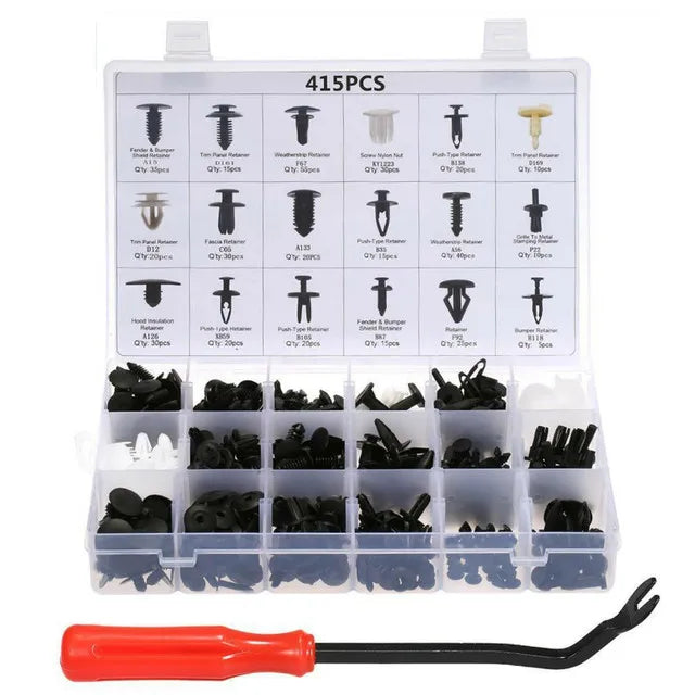 725 Clips Pare-chocs Auto - Kit Fixations Plastique Universel Toyota GM Ford Honda