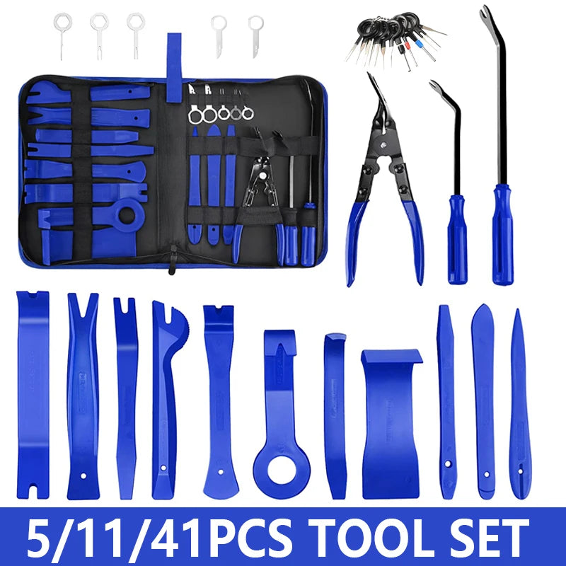 Kit de démontage automobile 5, 11 ou 41 pièces – Garnitures, tableau de bord & autoradio